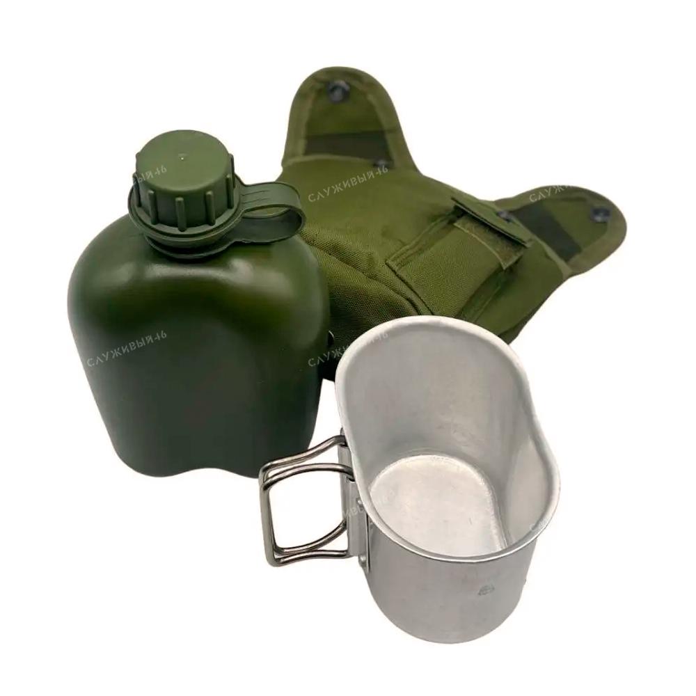Артикул: 2000000538396 Фляга + котелок TACTICAL PRO Canteen 1 Qt (Олива)