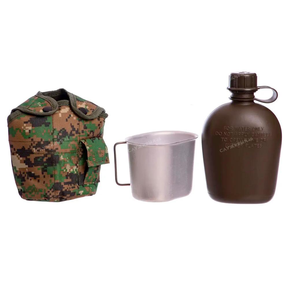 Артикул: 2000000580210 Фляга + котелок TACTICAL PRO Canteen 1 Qt (Русская цифра)