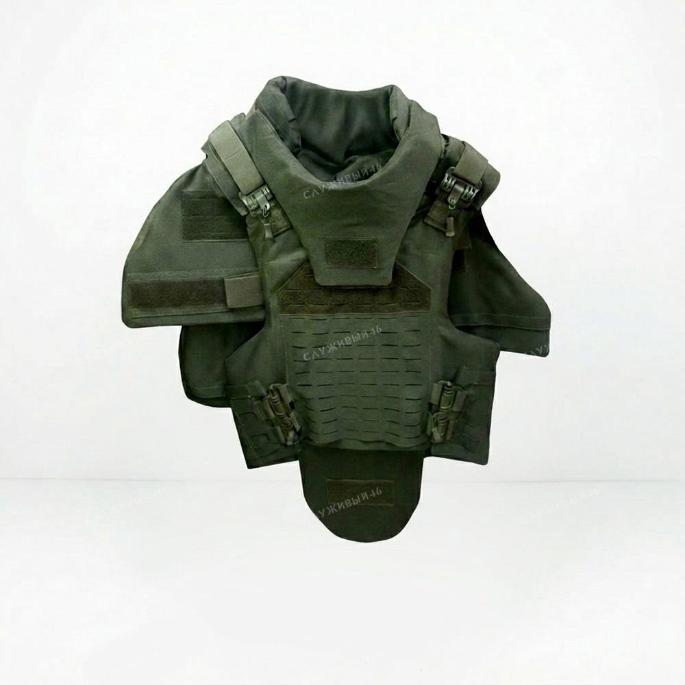 Артикул: 2000000613697 Бронежилет модульный с баллистикой FULL ARMOR  ОЛИВА  (СВМПЭ 45 слоёв)